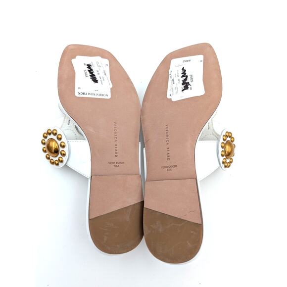 Veronica Beard Minari Beaded Circle Thong Sandals Women's Size US6M EU37 - Picture 8 of 10